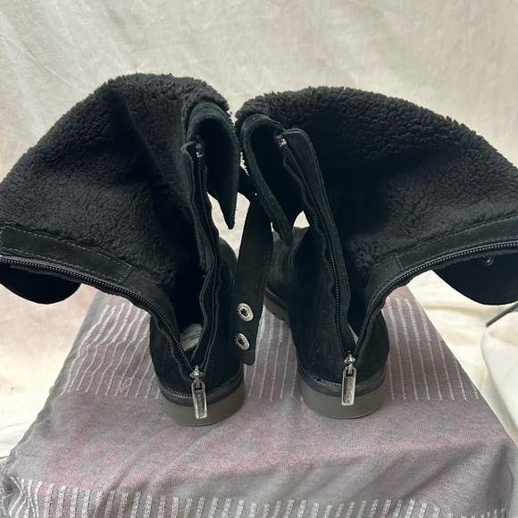 Aquatalia Black Pedri Suede Water-Resistant Cuff Boots 5.5 - Picture 12 of 16